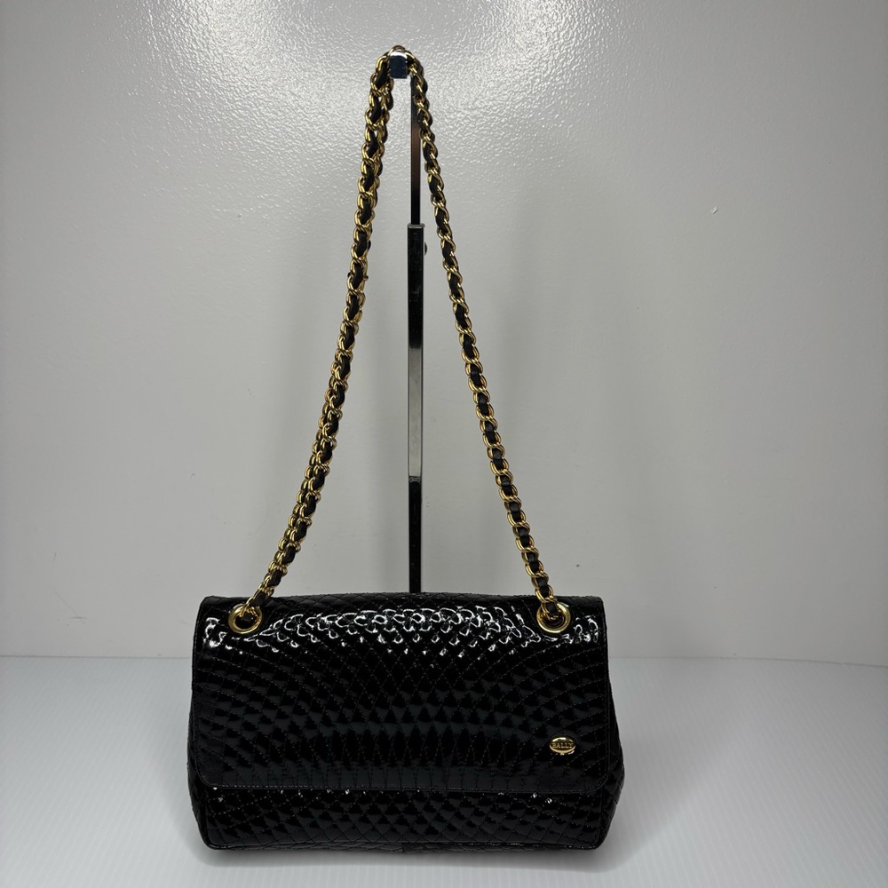 Bally Qulited Patent Shoulder Bag
